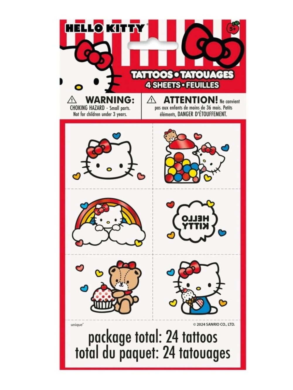 Hello Kitty Temporary Tattoos